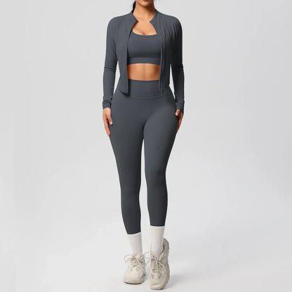 Fitness 3-Piece Sports Outfit for Women