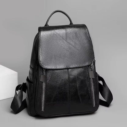 Stylish leather ladies backpack | Theft-proof bag | Roswitha