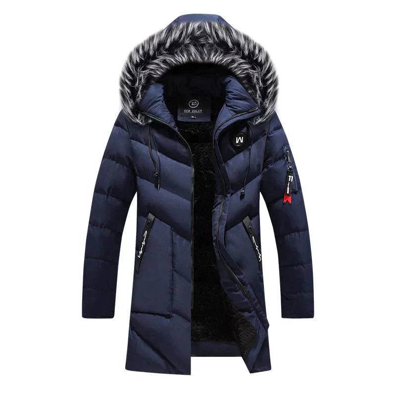 Cevori Fluffy Hooded Design Winter Long Parka