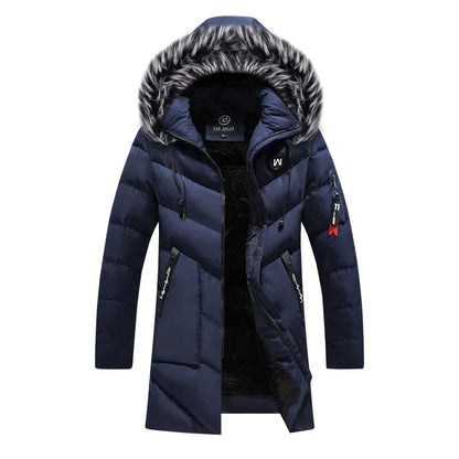 Cevori Fluffy Hooded Design Winter Long Parka