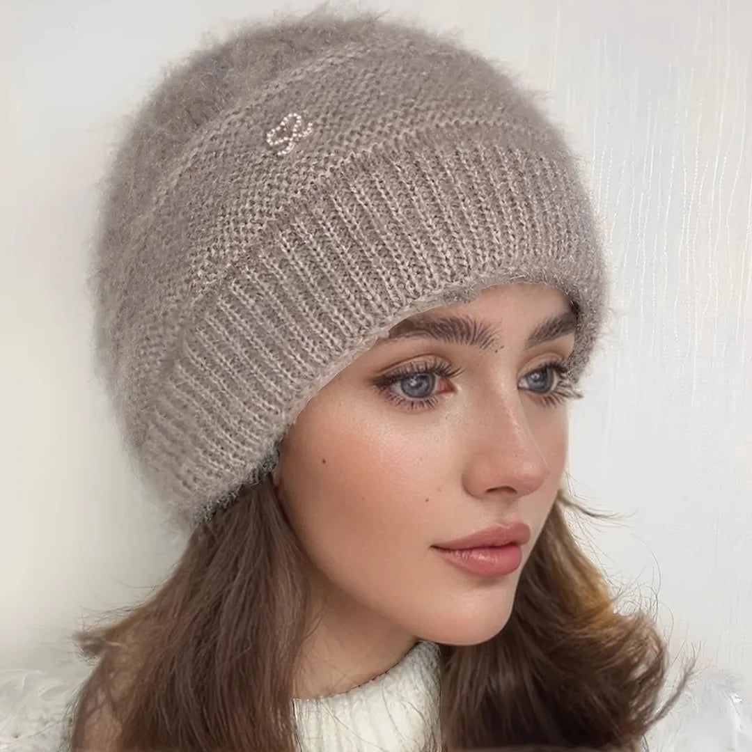 Warm Thick Cable Knit Beanie Hat - BritishElegance