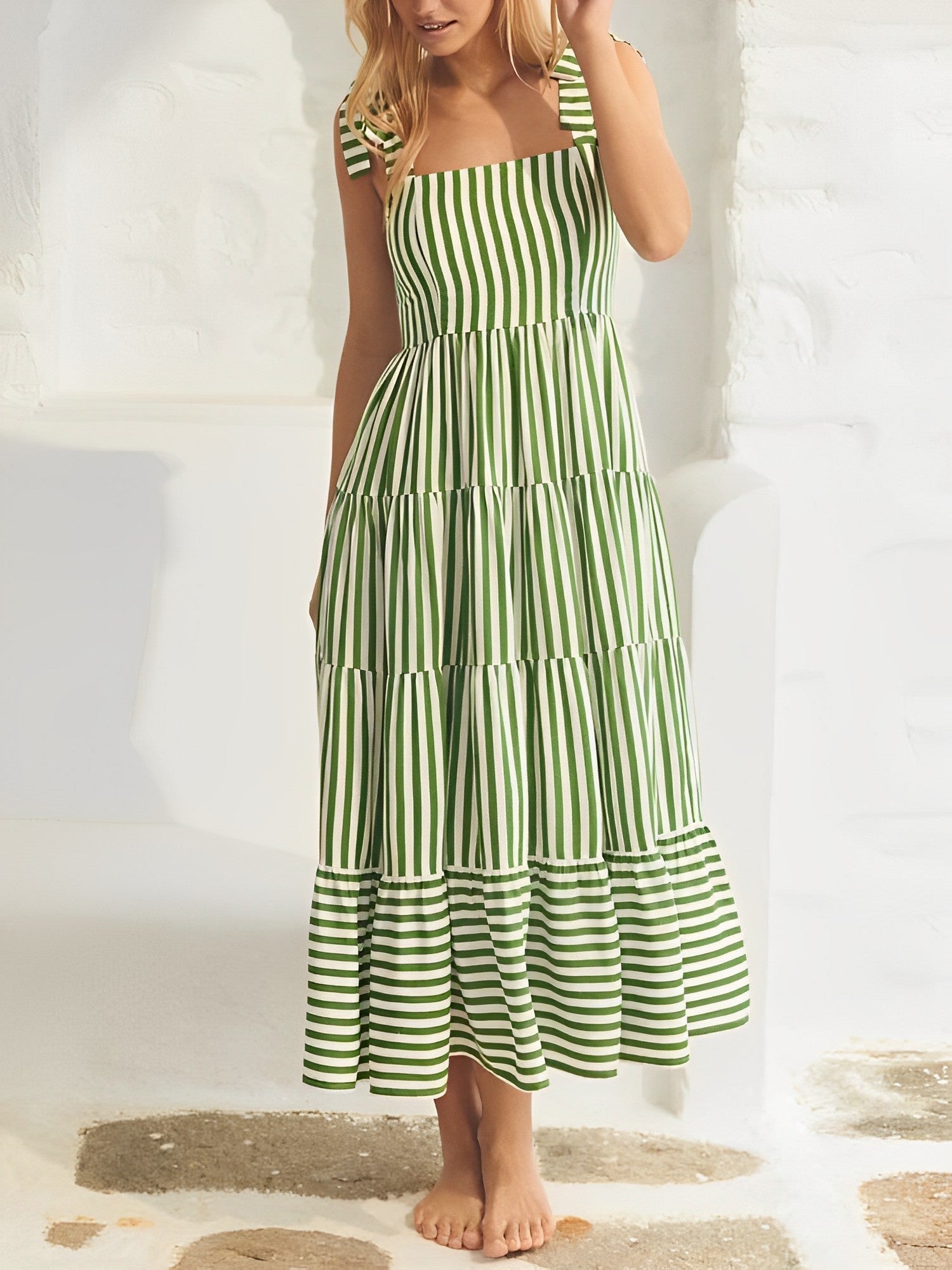 Comfy Women's Sundress with Adjustable Straps - BritishElegance