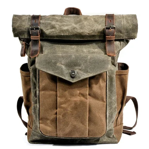 Retro Leather Backpack