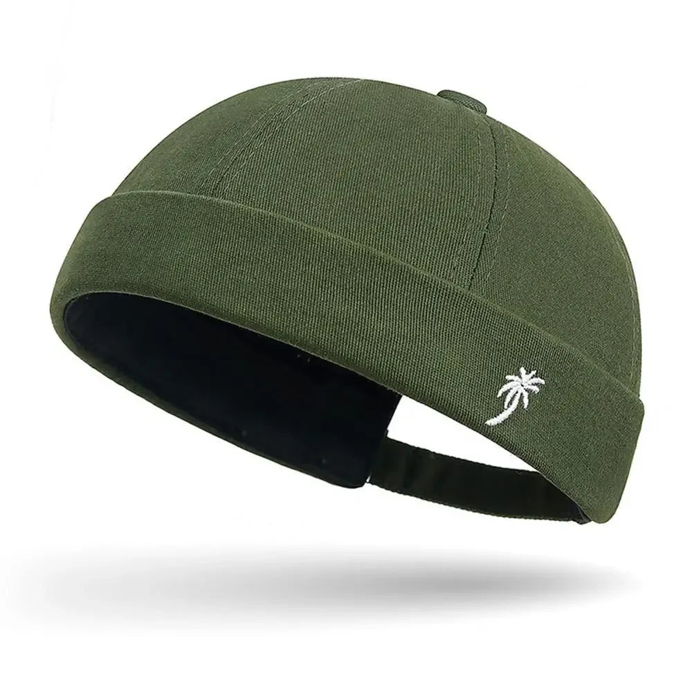 Casual Embroidered Coconut Beanie Cap