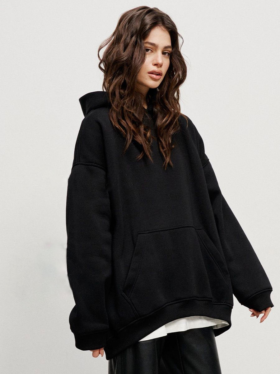Soft Women's Large Hooded Sweatshirt with Pocket