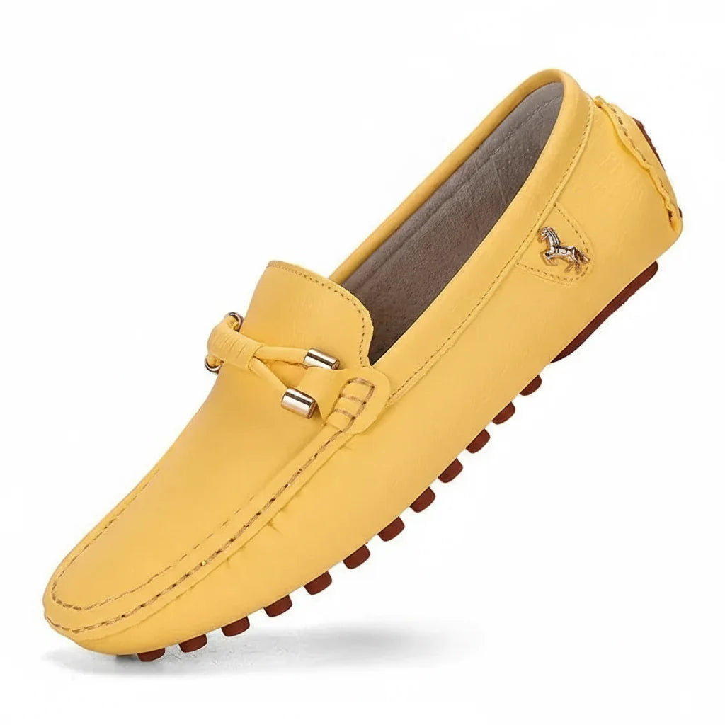 Genuine Leather Slip On Moccasin Shoes