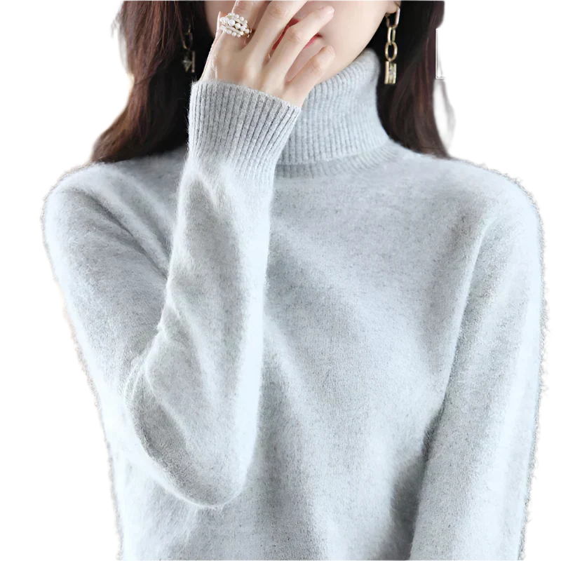 Soft 100% Cashmere Women's Turtleneck Sweater
