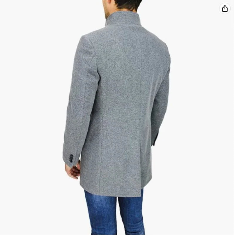Mason – Men’s Classic Wool Blend Trench Coat | Timeless Style