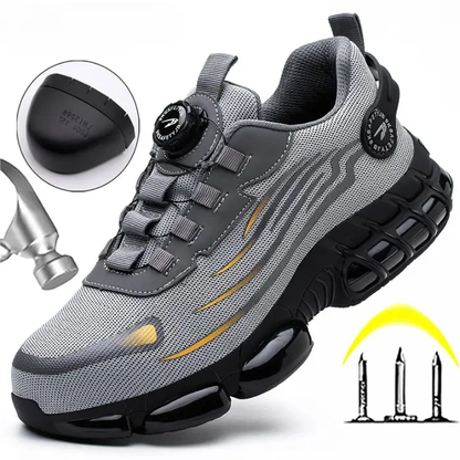 Vince - Men’s Steel Toe Safety Shoes with Rotating Buckle