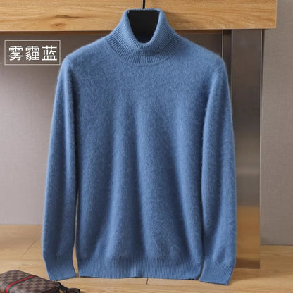 Luxury Soft Cashmere Crew Neck Sweater for Men