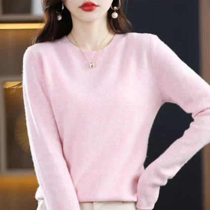 Soft Women's Merino Wool Crew Neck Sweater