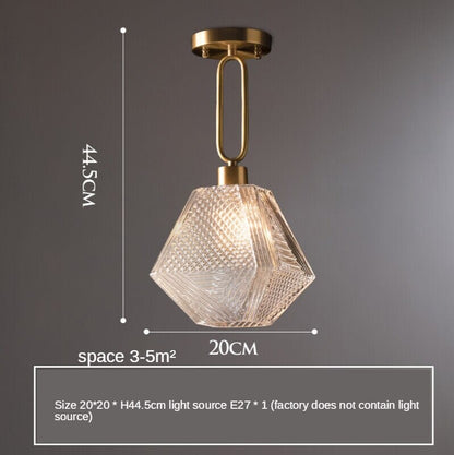 Clear Crystal Drop Pendant