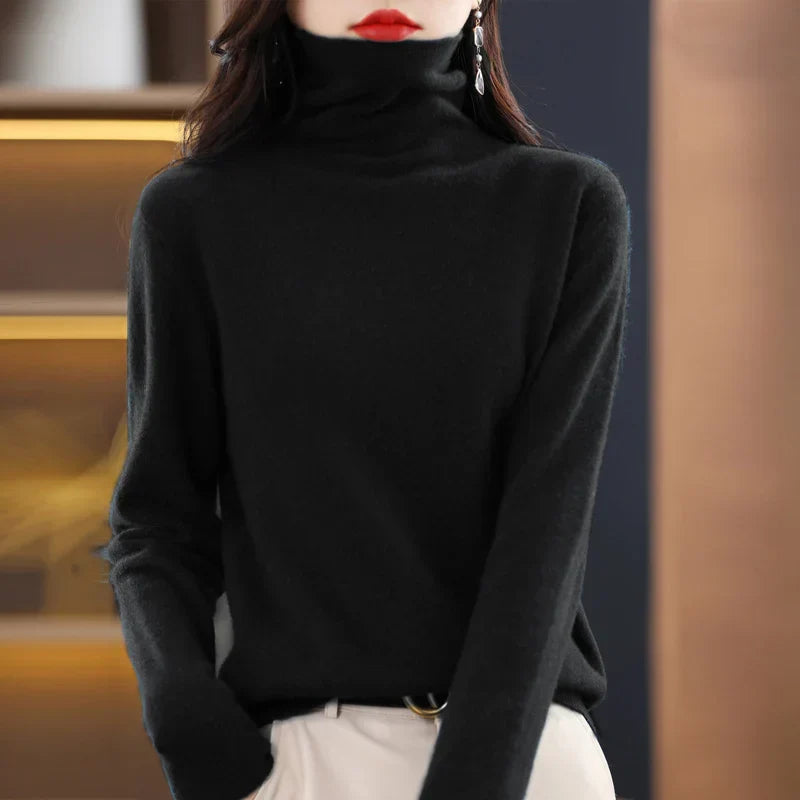 Soft Merino Wool Women's Crew Neck Sweater