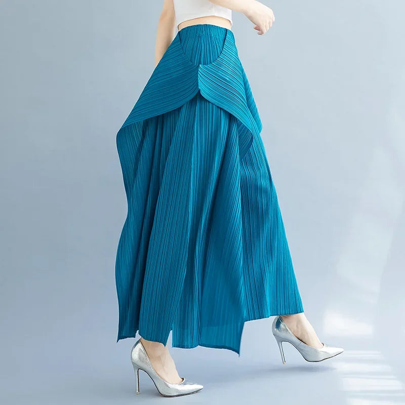 Slim Fit Women's Mermaid Leg Pants Elegant Style - BritishElegance