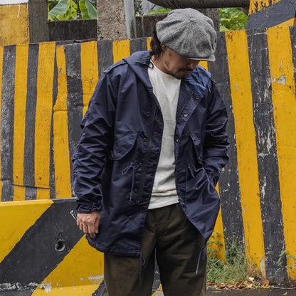 Waterproof Men's Parka Jacket - Durable Windbreaker Coat