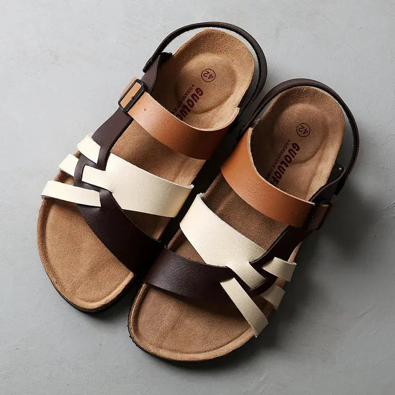 Mael | Leather Sandals – Sophisticated Style & All-Day Comfort