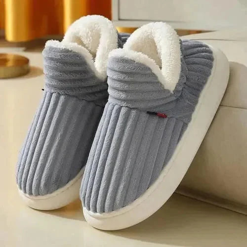 Warm Fuzzy Slippers for Women - Grip Soles, Cozy Fit