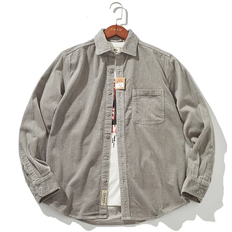 Warm Corduroy Mens Jacket – Fitted Winter Coat