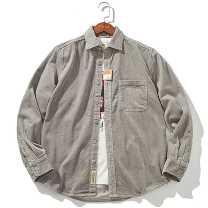 Warm Corduroy Mens Jacket – Fitted Winter Coat