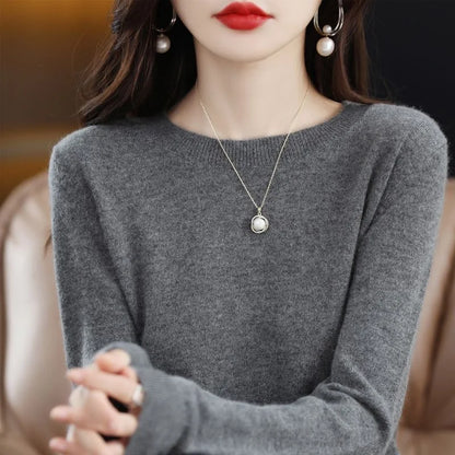 Soft Women's Merino Wool Crew Neck Sweater