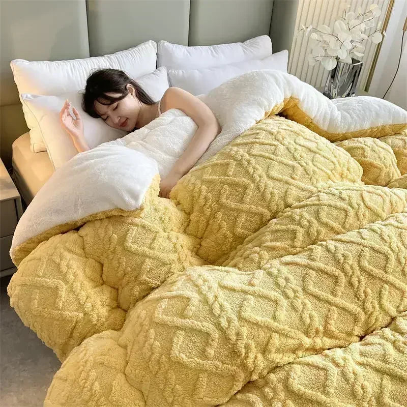 Plush Lamb Cashmere Heavyweight Cozy Winter Blanket