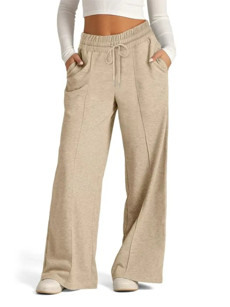 Comfortable Straight Leg Jogger Pants - BritishElegance