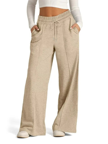 Comfortable Straight Leg Jogger Pants - BritishElegance