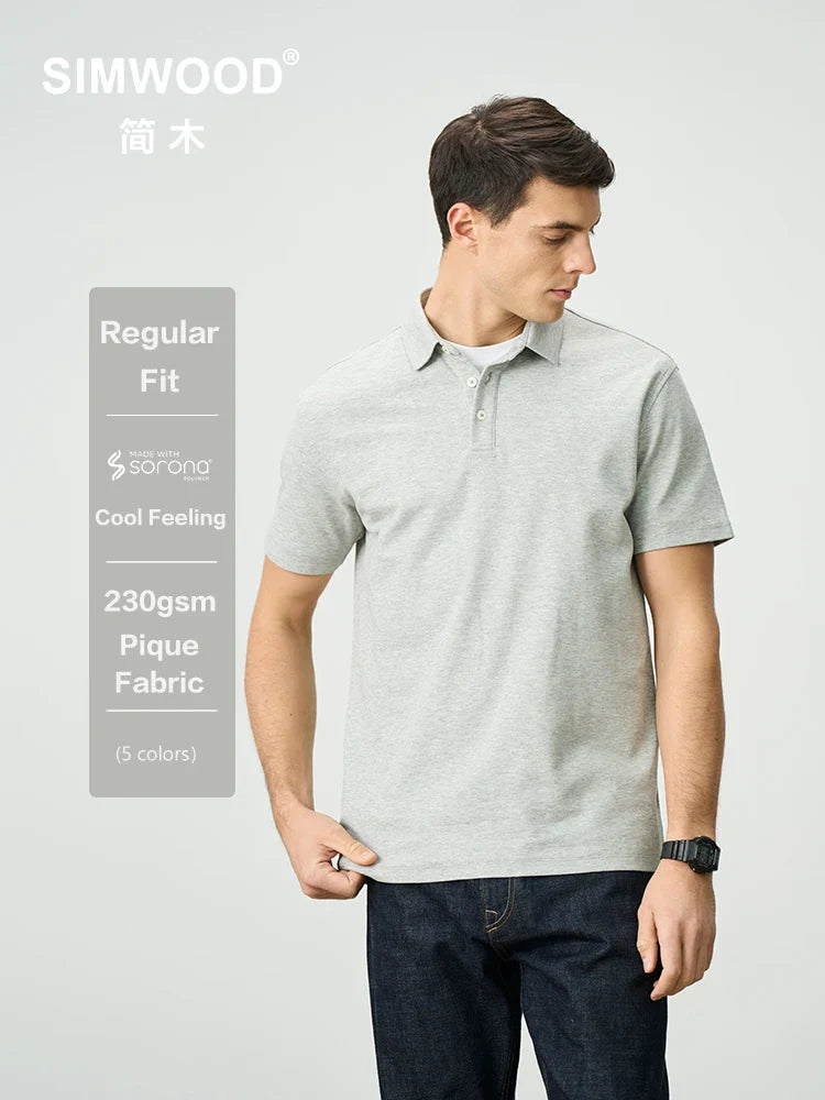 Breathable Lightweight Polo Shirt for Men - BritishElegance