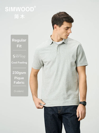 Breathable Lightweight Polo Shirt for Men - BritishElegance