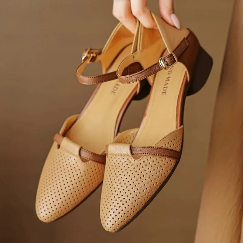 Celal Genuine Leather Heels