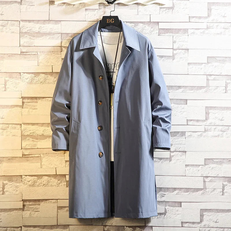 Large Black Waterproof Men's Windbreaker Jacket - BritishElegance