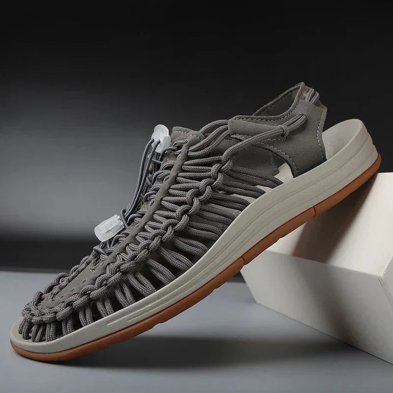 Kairo | Flex-Knit Sport Sandals – Braided Cord Design with Cushioned Sole
