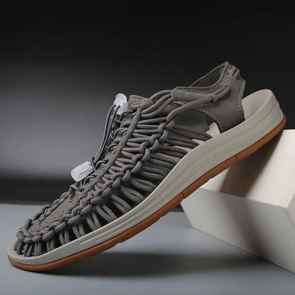 Kairo | Flex-Knit Sport Sandals – Braided Cord Design with Cushioned Sole