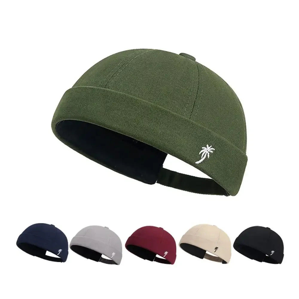 Casual Embroidered Coconut Beanie Cap - BritishElegance