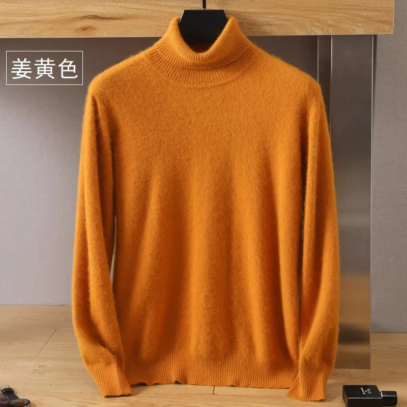 Luxury Soft Cashmere Crew Neck Sweater for Men