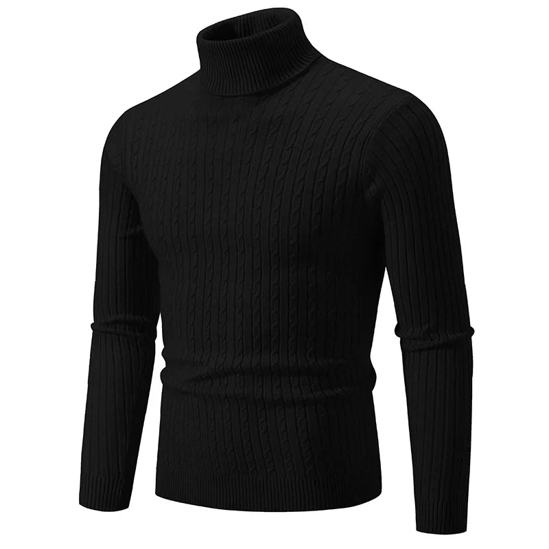 Warm Crew Neck Knit Sweater for Men
