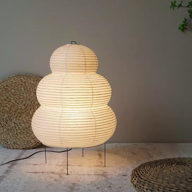 Natural Rustic Wooden Floor Lamp - BritishElegance