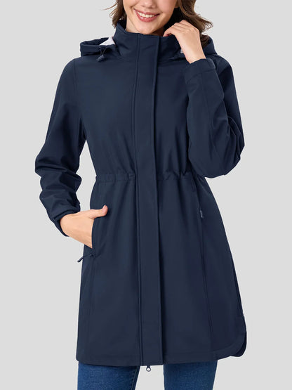 Breathable Lightweight Water Resistant Ladies Parka Jacket