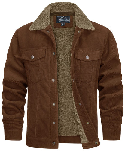 Cevori Weatherproof Teddy Lining Corduroy Jacket