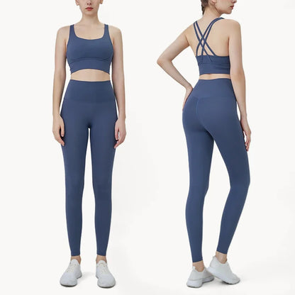 Women's Breathable 2 Piece Sports Outfit Yoga Set
