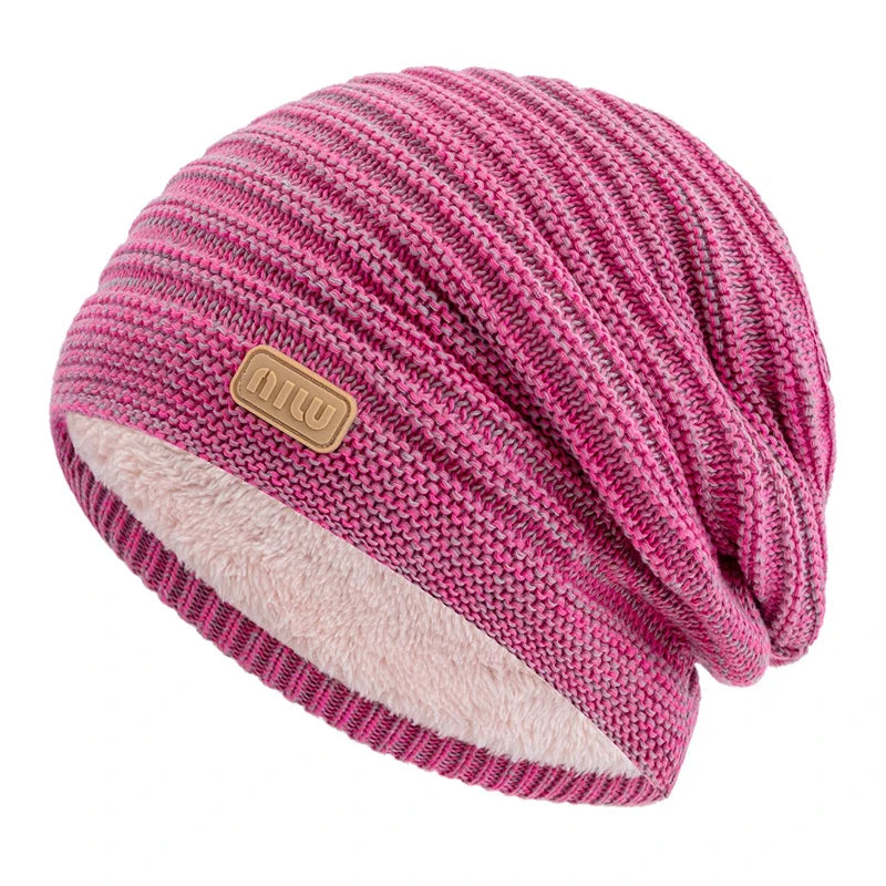 Casual Stripe Warm Winter Hat