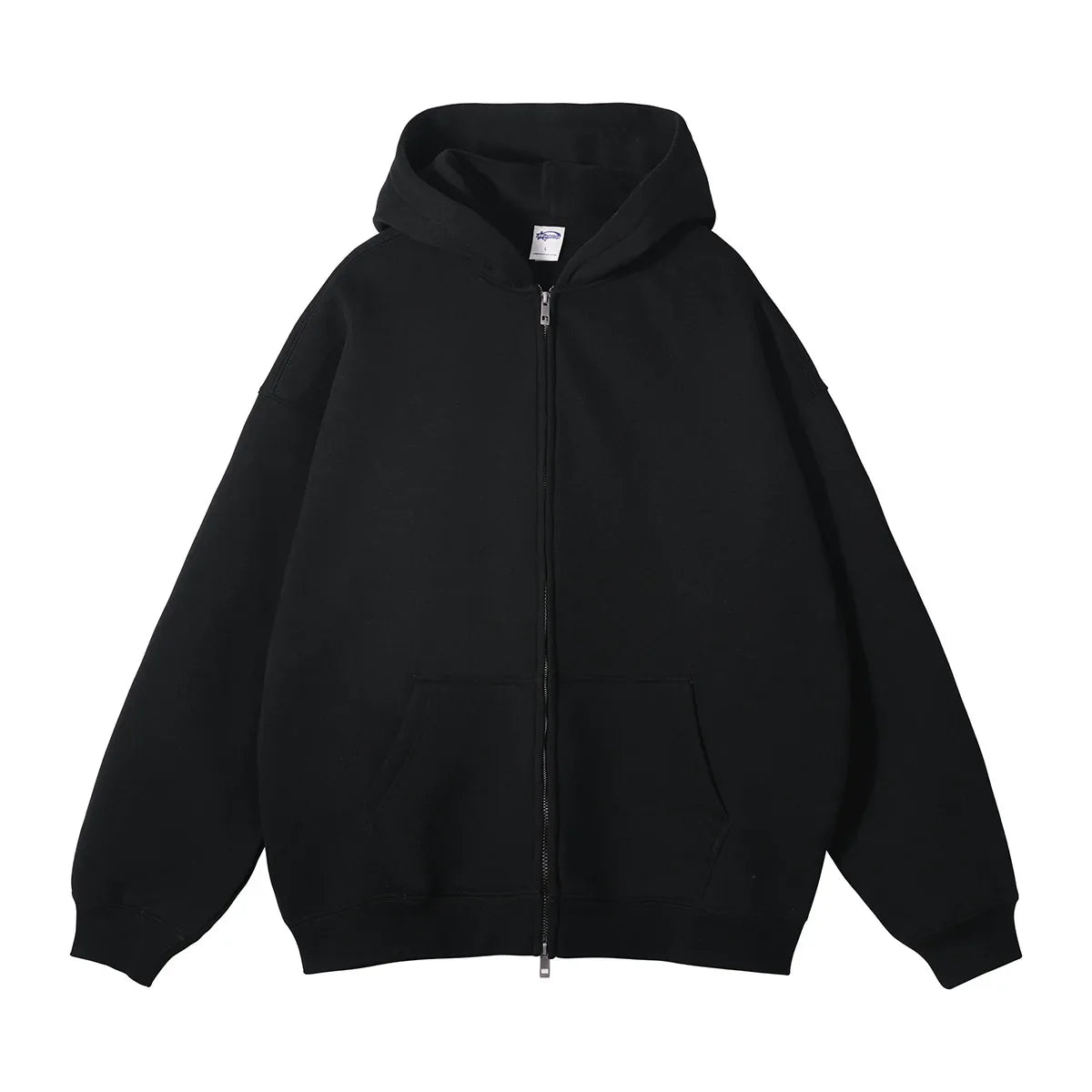 Warm Thick Fleece Zip Up Hooded Cardigan