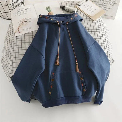 Soft Oversized Fleece Hooded Sweatshirt - Casual Warm Hoodie