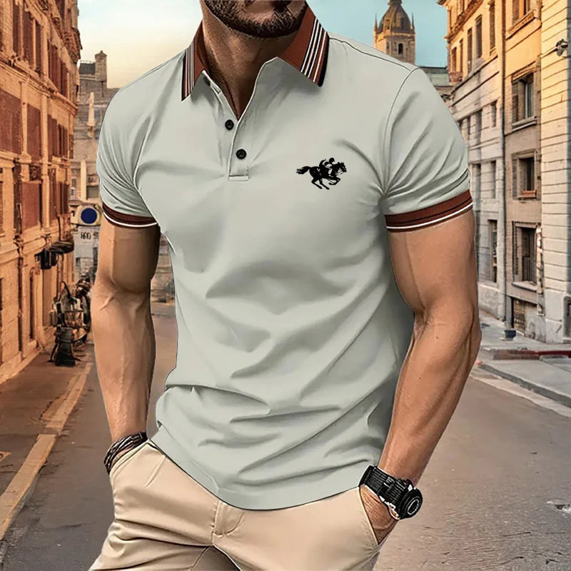 Comfortable Classic Men's Polo Shirt - BritishElegance