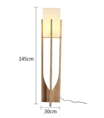 Rustic Wooden LED Pendant Light Natural Wood Tone