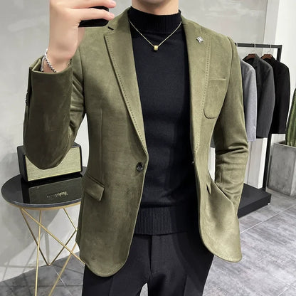 Men's Tailored Suede Jacket