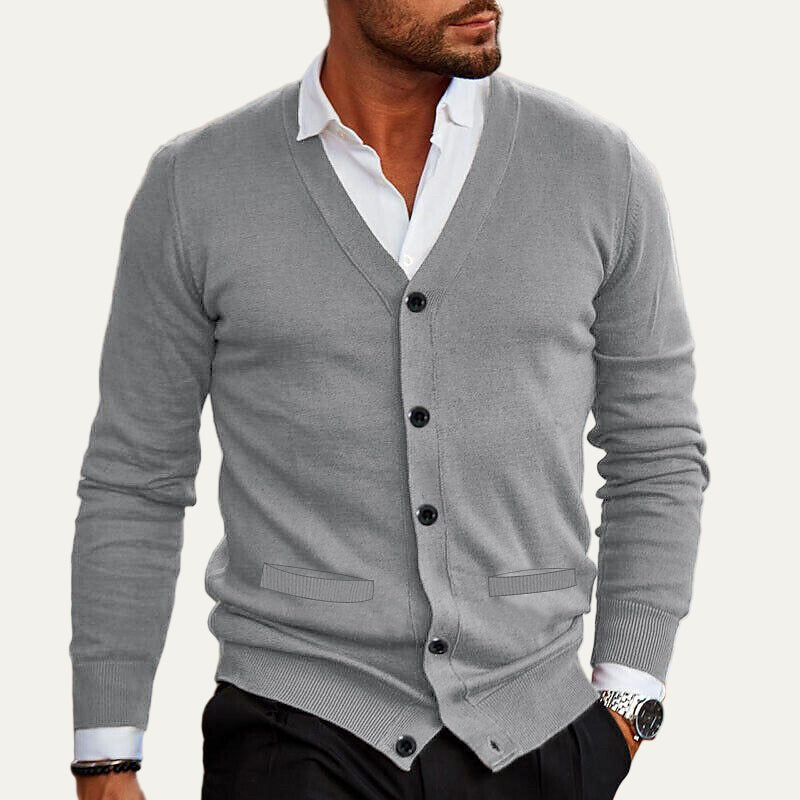 Men’s Classic Button Front Cardigan