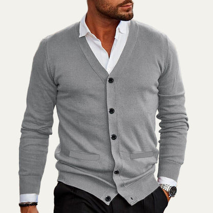 Men’s Classic Button Front Cardigan