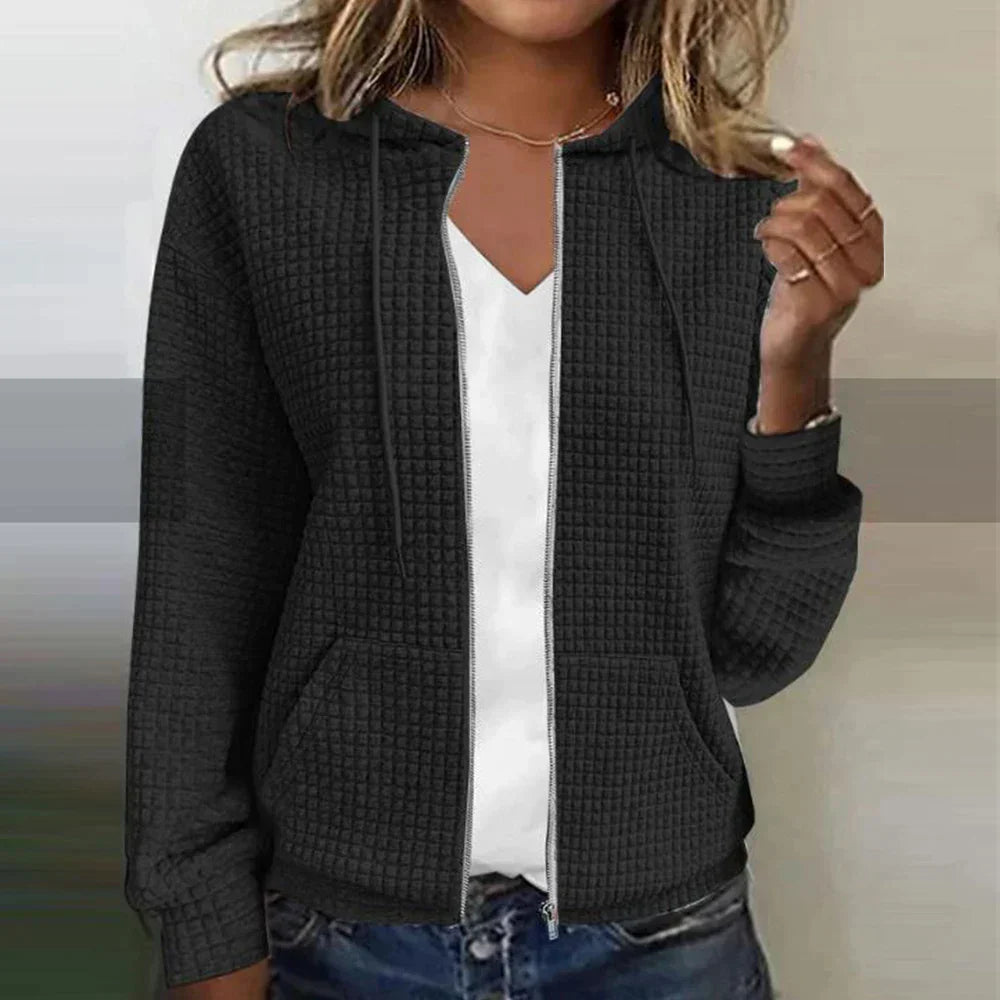 Maelis – Elegant Checkered Blazer Jacket