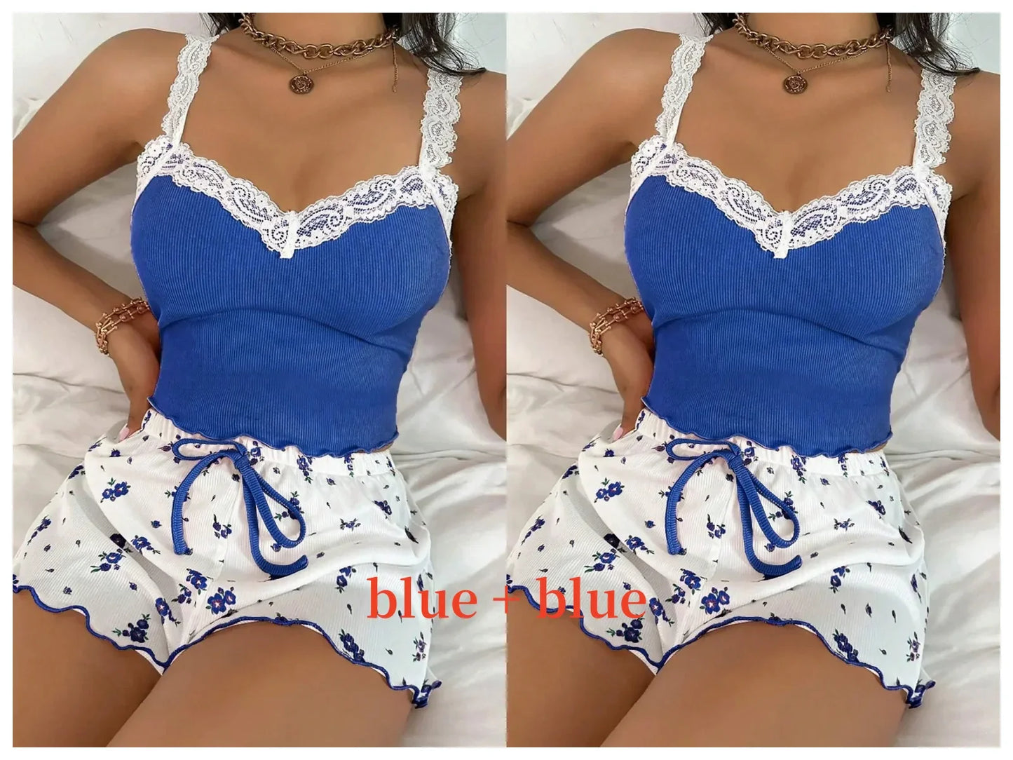 Ladies Soft Floral Sleep Pajama Set